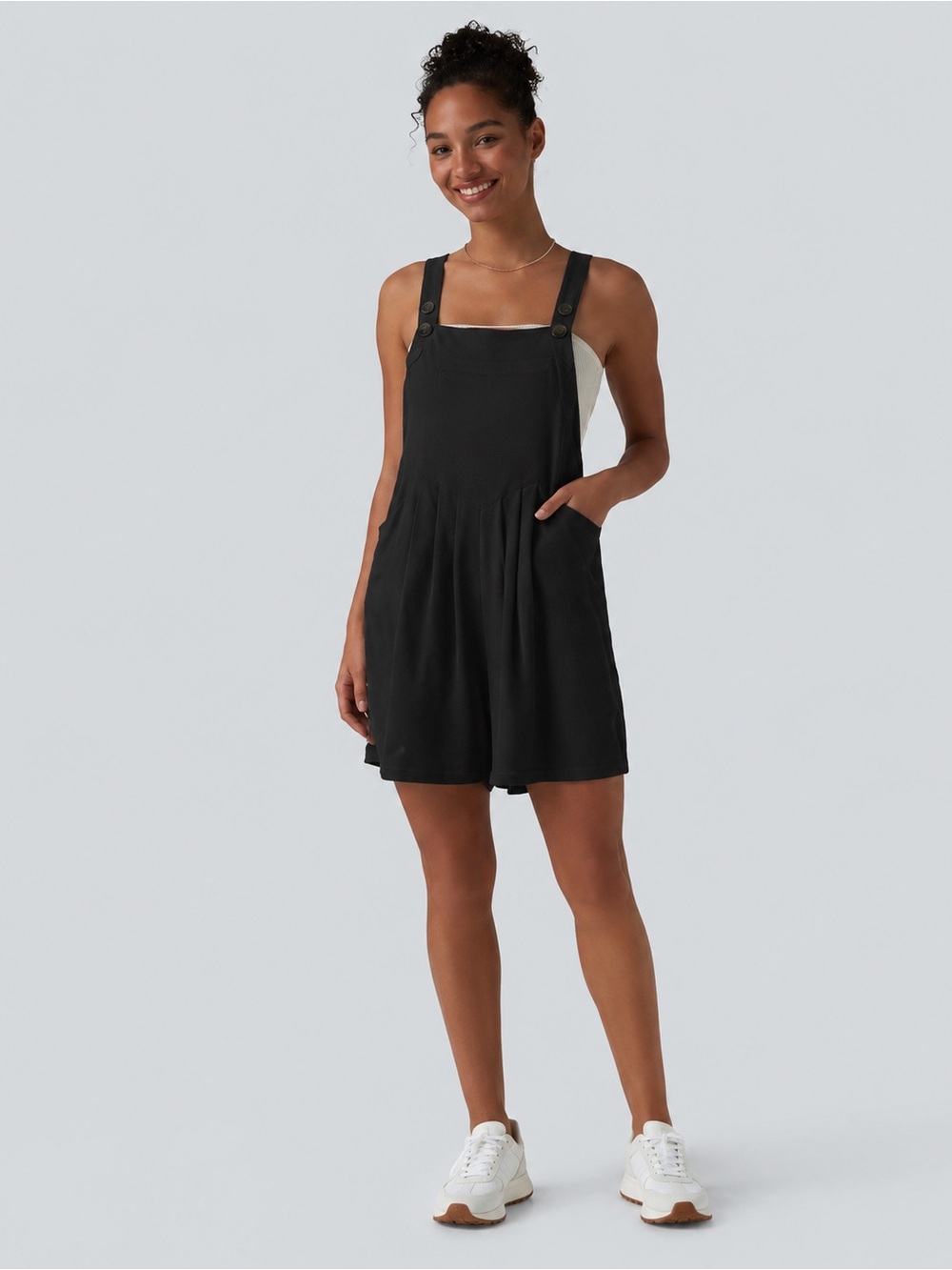 Halara Everyday Pocket Romper – Size Medium comfy athleisure oversized lounge